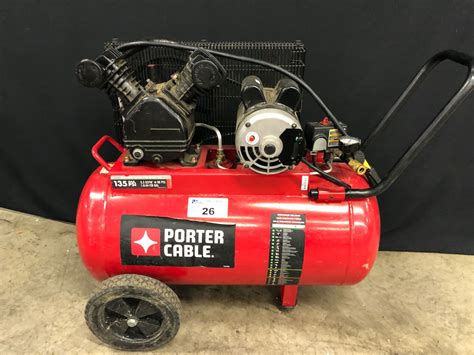 Porter Cable Portable Air Compressor 135psi Able Auctions