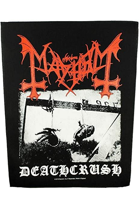 Official Mayhem Deathcrush Back Patch Steamretro
