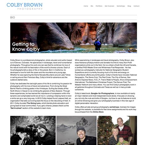 Colby Brown Get To Know Smugmug Page Colby Brown Photography