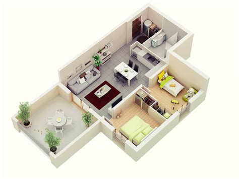 Perfect 2 Bedroom House Floor Plan Design 3d Top Rated New Home Floor