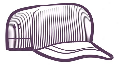 Premium Vector Baseball Cap Sketch Sport Male Hat Engraving