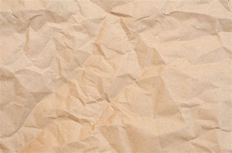 Premium Photo Crumpled Brown Paper Texture Brown Background