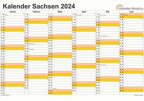 Feiertage 2024 Sachsen Kalender