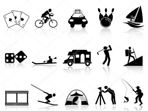 Leisure And Recreation Icons Set — Stock Vector © Huhulin 26596155