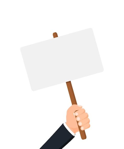 Hands Holding Sign Clipart