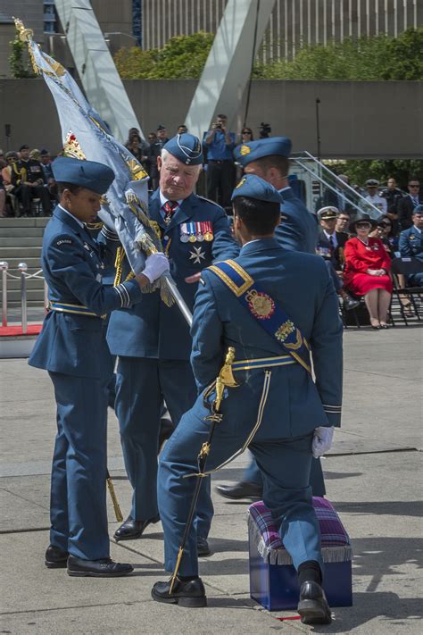 Toronto Goes Blue For Presentation Of Rcaf Colours News Article