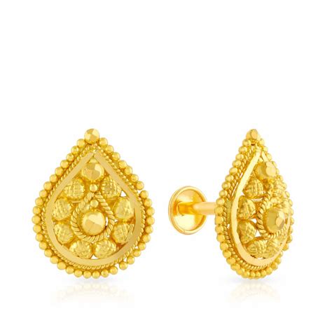 Buy Malabar Gold Earring Eg294323 For Women Online Malabar Gold