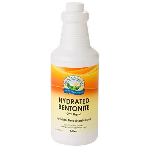Nature's Sunshine Hydrated Bentonite 946ml Oral Liquid - Variety Box