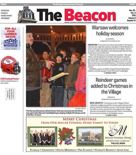 November 30 2016 Coshocton County Beacon By The Coshocton County