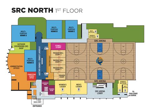 Student Rec Center Map Recreation