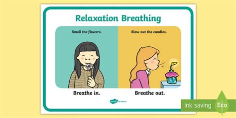 Deep Breathing Visual Relaxation Breathing Childrens Learning