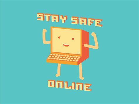Wip Little Online Safety Computer Guy Online Safety Staying Safe