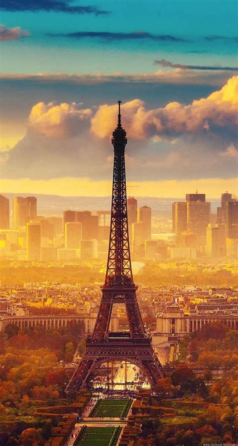 Eiffel Tower And Sunset Paris Paris Sunset Hd Phone Wallpaper Pxfuel