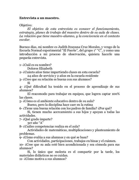 Preguntas Para Hacerle A Un Maestro Para Sacar El M Ximo Provecho De La Entrevista