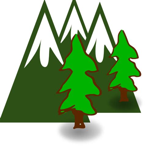 Evergreen Mountains Clip Art At Vector Clip Art Online