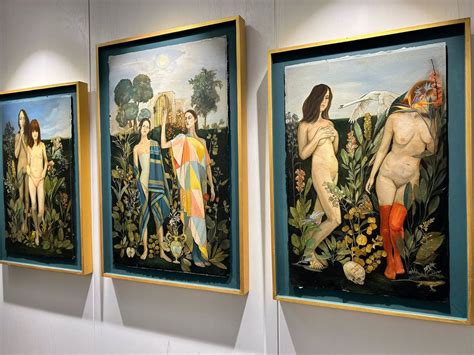 Exposición de la obra Amor sagrado y amor profano del pintor Jesús