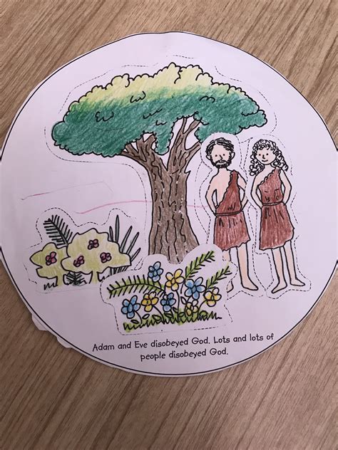 Adam And Eve Cut And Paste Activity Toddler Crafts The Creation Of