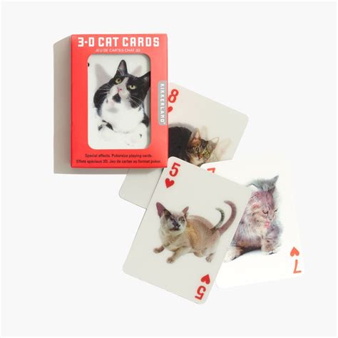 Click to get coupon codes that really work. madewell kikkerland® 3-d playing cards. | Cat cards, Playing cards, Holiday gift guide