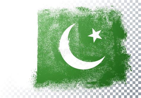 Vector Illustration Vintage Grunge Texture Flag Of Pakistan Stock