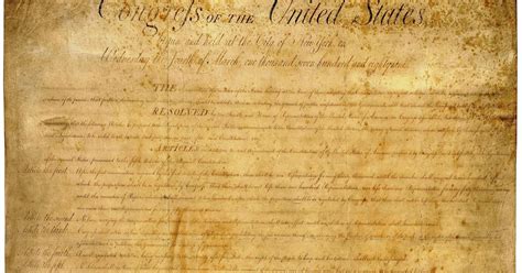 United States Constitution Of 1787 Constitution Of 1787 1st Congress