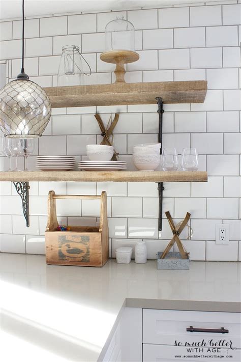 Rustic Industrial Kitchen Shelves So Much Better With Age