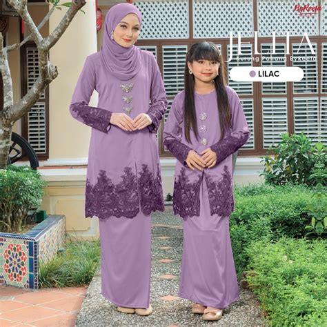 Byreefa Jelita Kurung Pahang Moden Lace Sedondon Ibu Dan Anak Nursing