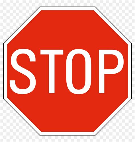 Printable Stop Signs Stop Sign Transparent Background