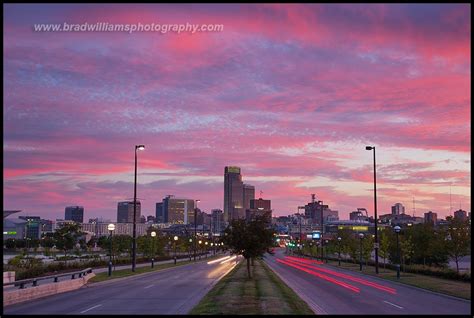 2013 Omaha Skyline Photo From Abbott Drive At Sunset