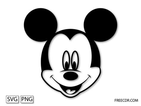 Mickey Mouse SVG - Cut File For Cricut Silhouette by Free Cdr on Dribbble