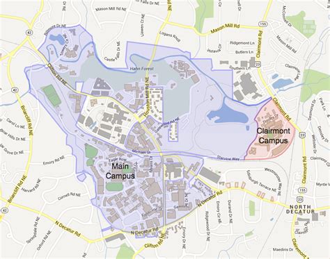 Emory Interactive Campus Map Campus Map Map Interactive