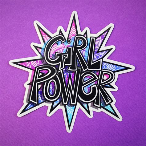 Girl Power Sticker Waterproof