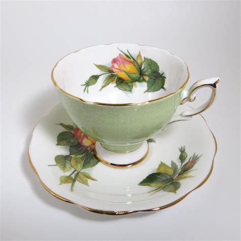 Royal Standard Peace Rose Tea Cup And Saucer Harry Wheatcroft World Famous Roses Vintage Fine