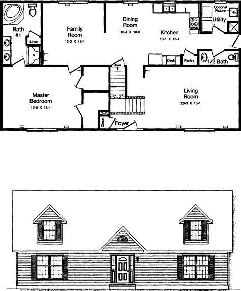 Cape Cod Style House Floor Plans