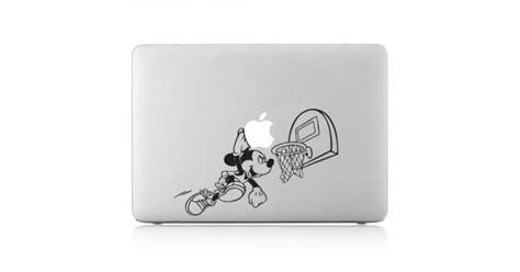 Mickey And Minnie Peeking Up Disney For Laptop Trackpad Vinyl Sticker