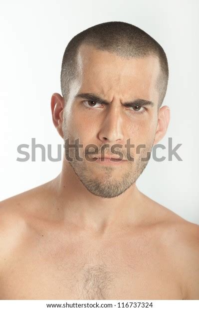 Portrait Frowning Young Man Stock Photo 116737324 Shutterstock