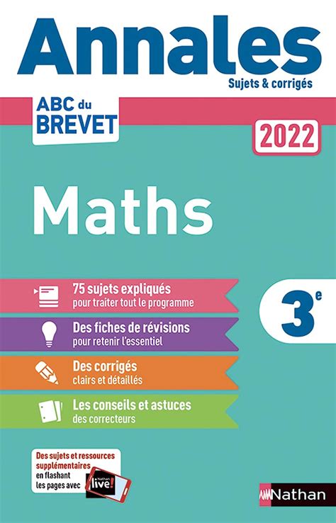 Annales Abc Du Brevet 2022 Maths 3e Sujets Et Corrigés