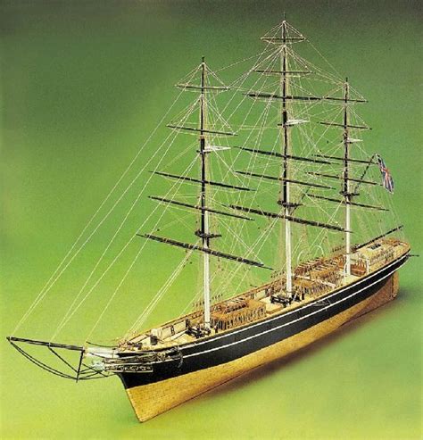Cutty Sark Model Ship Wooden Kitmantuastatic Displaykitsboat Kits