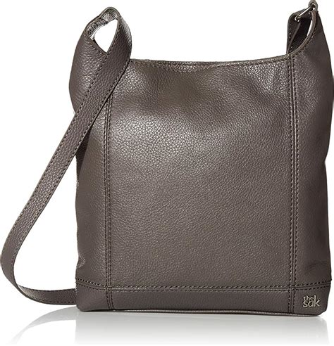 The Sak Womens De Young Leather Crossbody Slate One Size