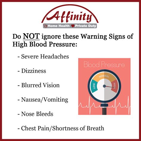 High Blood Pressure Warning Signs - Affinity Home Care Agency | Home Health Care in Michigan