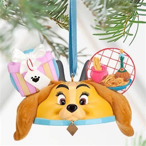 Disney Parks Lady And The Tramp Ear Hat Ornament Disney Christmas