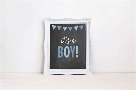 Its A Boy Gender Reveal Announcement Sign 8x10 Etsy Gender Reveal
