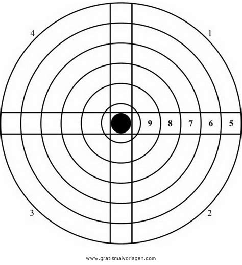 10er ring (bis 8 nummeriert). Zielscheibe Ausdrucken