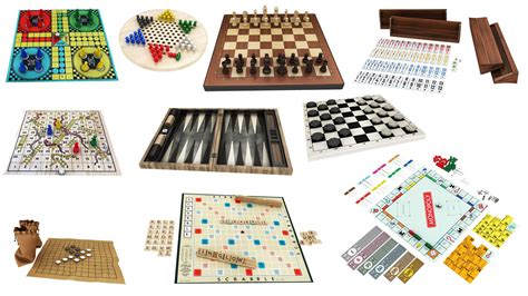 10 In 1 Board Game Collection 3d Model 154 3ds Fbx Max Obj Free3d