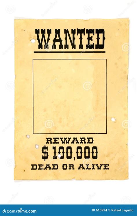 Blank Wanted Poster Stock Photos Download 625 Images