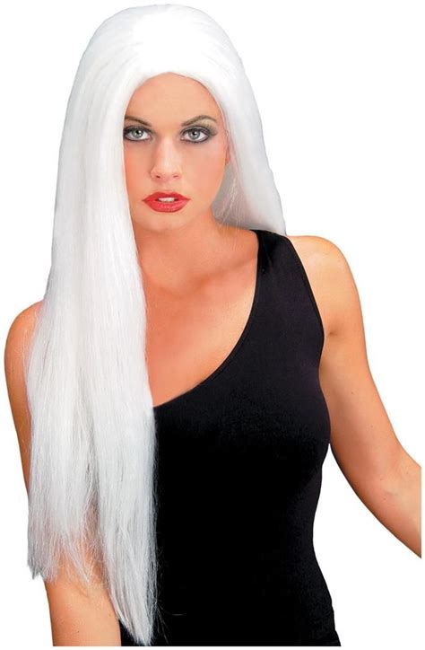 Spell Binding Straight White Wig Exclusive Ideas Of Witch And Wizard Wigs For Halloween At