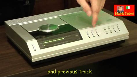 Philips Cd 100 First Compact Disc Player Dated 1982 Youtube