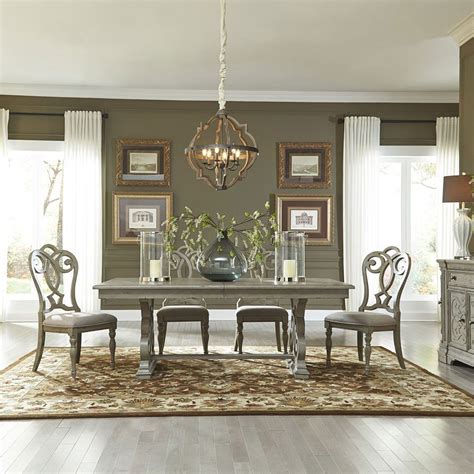 Please select your options below then tap add to cart. Grand Estates Trestle Dining Room Set by Liberty Furniture ...