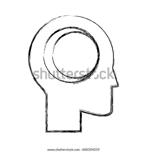 Human Head Silhouette Stock Vector Royalty Free 688304059 Shutterstock