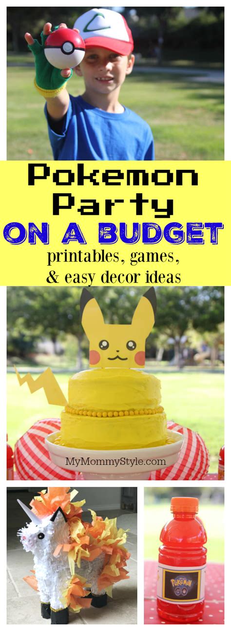Pokemon Party On A Budget My Mommy Style