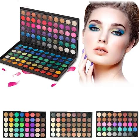 buy 120 colors eyeshadow palette cosmetics makeup 3 layers eye shadow combo